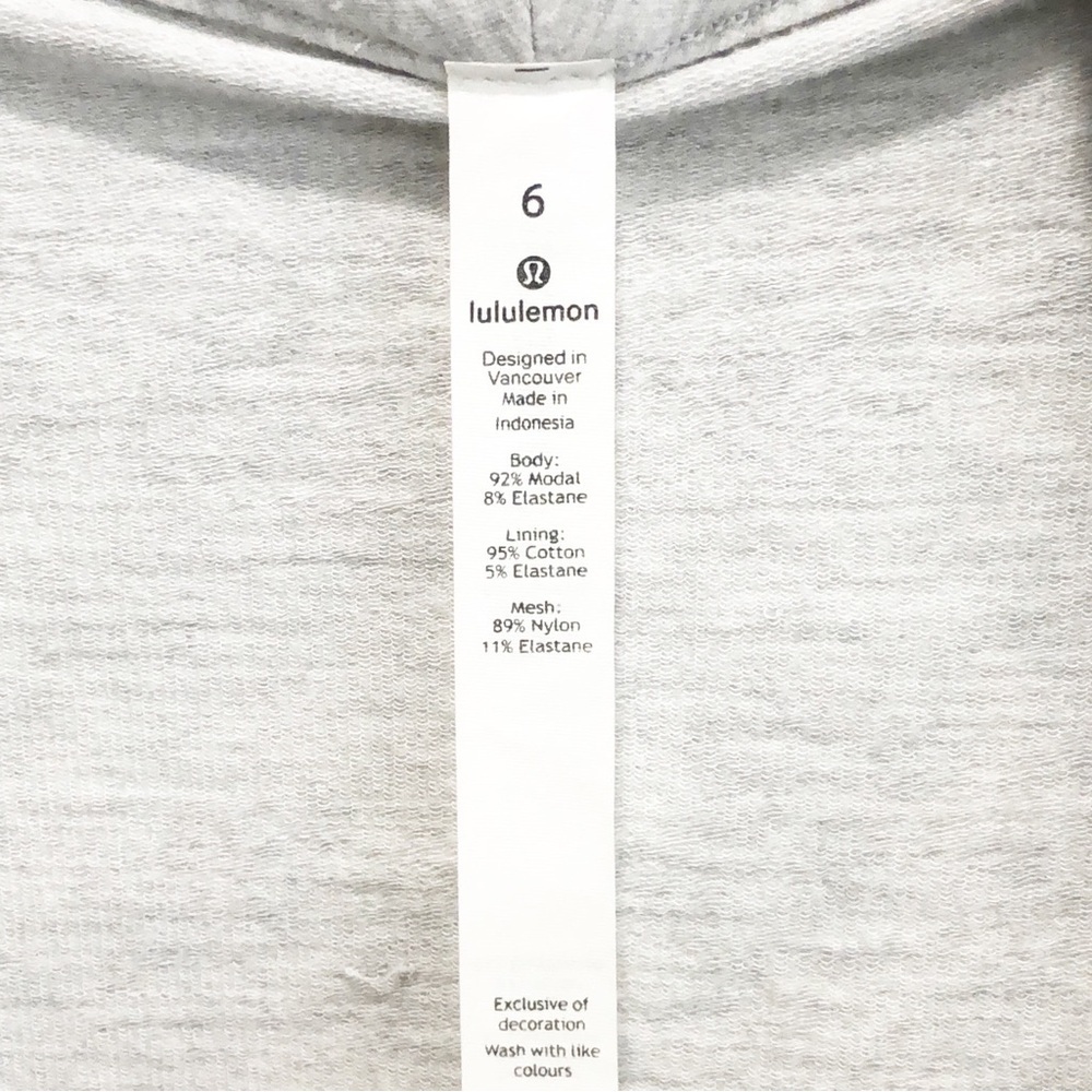 Lululemon size 6 Coast easy wrap ultralight heathered jacket. - Picture 5 of 9